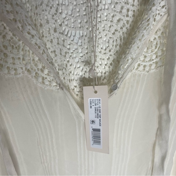 NWT Rebecca Taylor Cream Lace Blouse - Picture 3 of 5